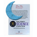 Crescent Moon Ornament w/ Embedded Forget Me Not Seed